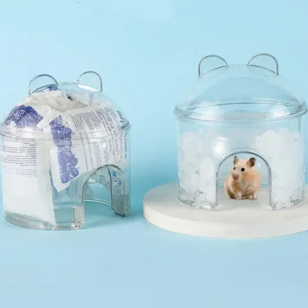 Cool Small Animal House Hot Days Small Animal Rest Cooling Nest Stylish And Fun Habitat Decor For Hamsters Chinchillas And - Image 5