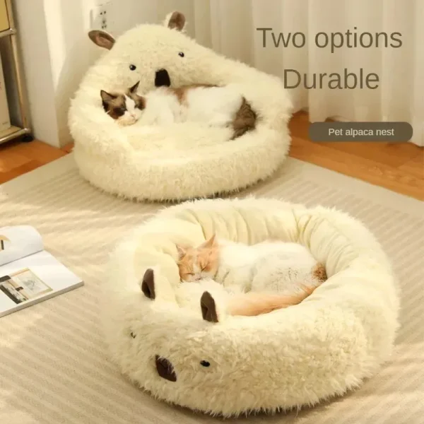 Bed Cats for Winter Warm Houses and Habitats House Accessories Kitten Cushions Beds Dog Puppy Accessory Pet Supplies Mat Goods - Image 2