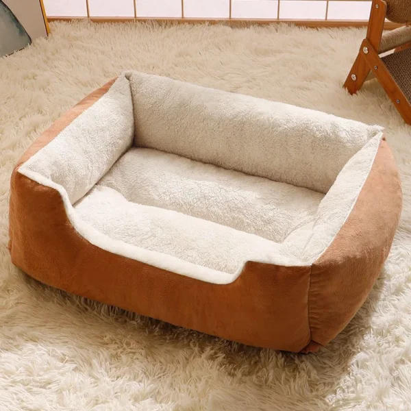Pet Bed for Cats And Dogs Cushion Kitten Accessories Warm Soft Plush Comfortable Basket House Pet Supplies Habitats Pet Goods - Image 4