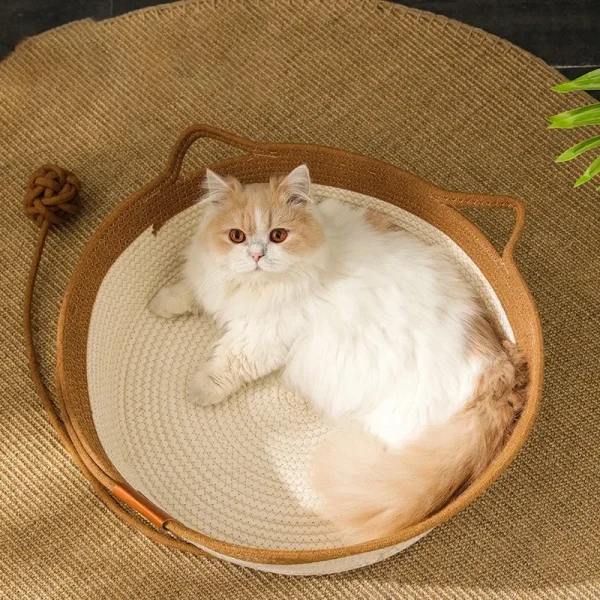 Kitten Summer Houses for Cats Accessories Things Bed Pet Products Dog Basket House Supplies Mat Beds Habitats Goods Cushions - Image 4