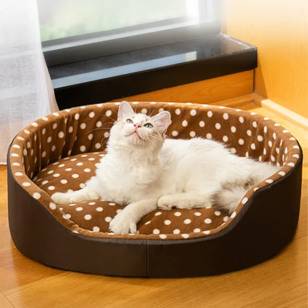 Cats Bed Dot Sponge Pad Dog Accessories Houses and Habitats Pet House Puppy Goods All Supplies Cushions Things Beds Basket Mat