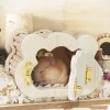 Tiny Hamster Wooden House Cute Cloud Shapes Tiny Hamster Hideout Small Animals Habitat Hut Small Pets Woodland House Habitats - Image 3