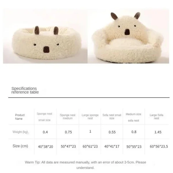 Bed Cats for Winter Warm Houses and Habitats House Accessories Kitten Cushions Beds Dog Puppy Accessory Pet Supplies Mat Goods - Image 6