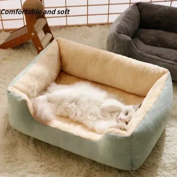 Bed for Cats Pet Products Cushions Kitten Goods Accessories Dog All Houses Supplies Things Accessory Habitats Basket House Beds - Image 2