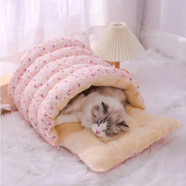 Cats Beds Warm Winter Pet Supplies Accessories Bed Products Goods Houses and Habitats Cushions Kitten Things Accessory Puppy Bed - Image 2